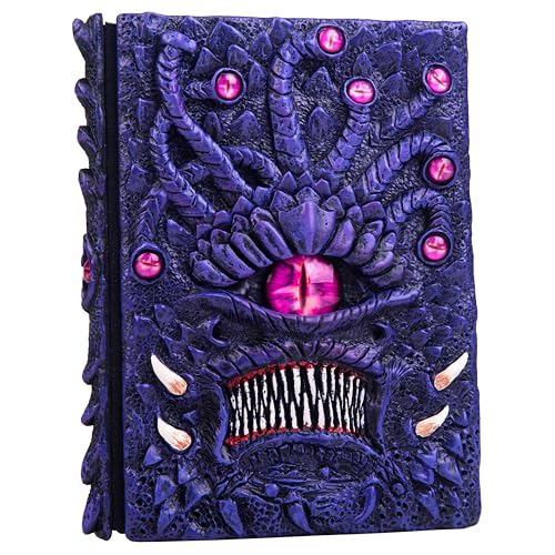 Handmade The Eye Devil of Tentacle Embossed Journal,Resin Engraving Notebook,Lined Paper,Hardcover Travel Diary for Writing,Sketchbook,Collection,Creative gifts,Decoration Diary for Man Woman A5 Size von LZlightactor