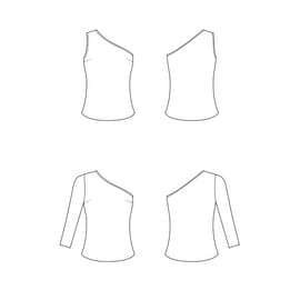 One Shoulder Top von La Bavarese