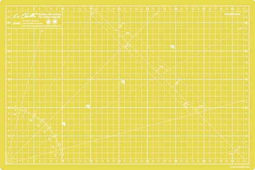 La Canilla Schneidematte A2 Selbstheilend (60x45 cm - 24x18") Cutting Mat Schneideunterlage für Basteln, Nähen, Patchwork | Schneidunterlage Arbeitsunterlage Markiert in Zentimetern und Zoll von La Canilla