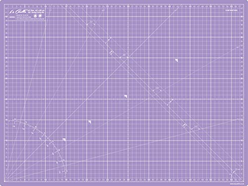 La Canilla Schneidematte A2 Selbstheilend (60x45 cm - 24x18") Cutting Mat Schneideunterlage für Basteln, Nähen, Patchwork | Schneidunterlage Arbeitsunterlage Markiert in Zentimetern und Zoll von La Canilla