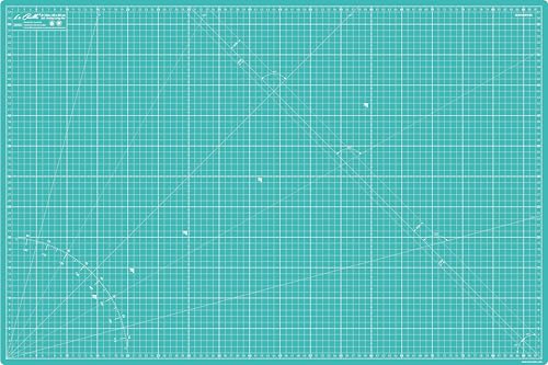 La Canilla Schneidematte A1 Selbstheilend (60x90 cm - 36x24") Cutting Mat Schneideunterlage für Basteln, Nähen, Patchwork | Schneidunterlage Arbeitsunterlage Markiert in Zentimetern und Zoll von La Canilla