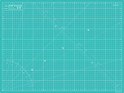 La Canilla Schneidematte A2 Selbstheilend (60x45 cm - 24x18") Cutting Mat Schneideunterlage für Basteln, Nähen, Patchwork | Schneidunterlage Arbeitsunterlage Markiert in Zentimetern und Zoll von La Canilla