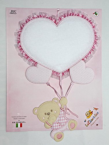 Schleife Geburt Ballon rosa Herz und Bär zum Schleife Geburt Ballon rosa Herz und Bär zum von La Chiocciolina