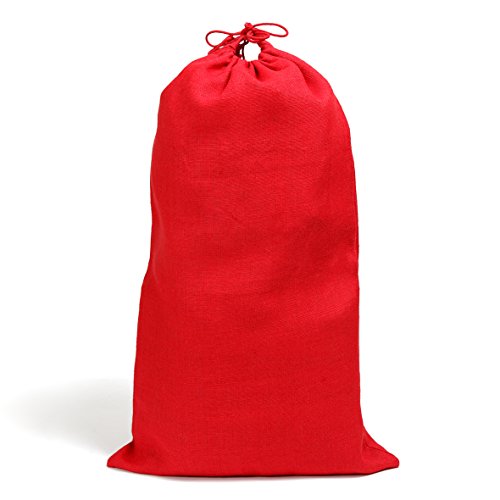 Aufbewahrungstasche aus Jute, 45 x 65 cm, 400 g/m², mit Kordelzug, Farbe: Rot Aufbewahrungstasche aus Jute, 45 x 65 cm, 400 g/m², mit Kordelzug, Farbe: Rot von La cordeline