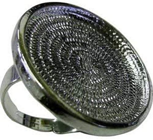 La Fourmi Ring, rund, 24 mm, rhodiniert x 1 Stück, 24mm von La Fourmi