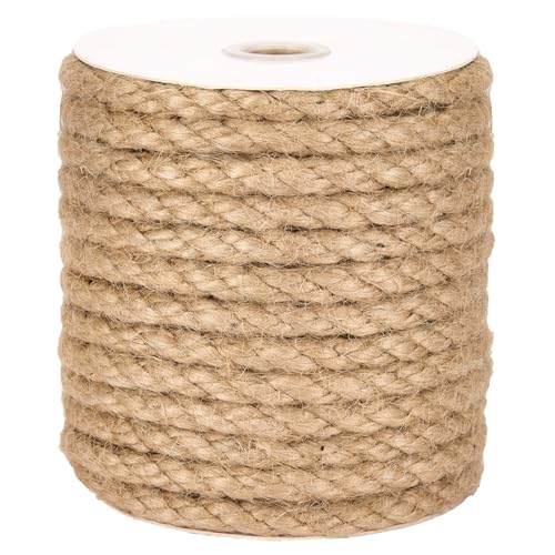Juteseil, natürlich, Tosadee, 10 mm, Länge 15 m, Schnur zum Basteln, Gartenarbeit, Dekoration, Handwerker von La cordeline