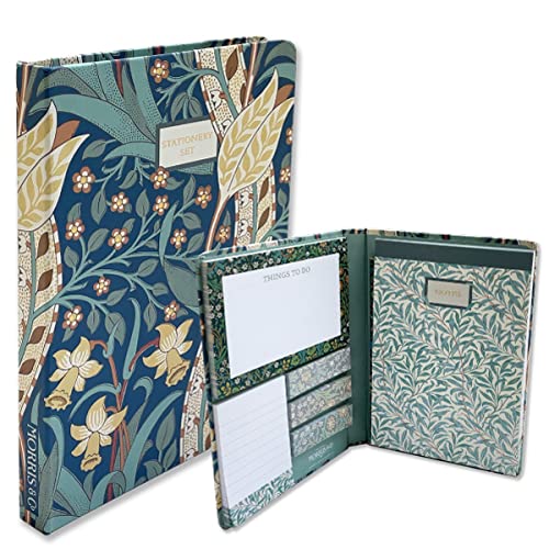 LaCyan William Morris Haftnotizen Ordner – A5 Notizblock, Haftnotizen, Bleistift – Organizer Geschenk LaCyan William Morris Haftnotizen Ordner – A5 Notizblock, Haftnotizen, Bleistift – Organizer Geschenk von LaCyan