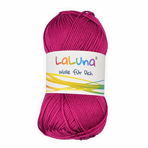 Basic Wolle kardinal 100% Baumwolle 50g - 125m, Strick und Häkelgarn der Marke LaLuna® von LaLuna Die Wolle