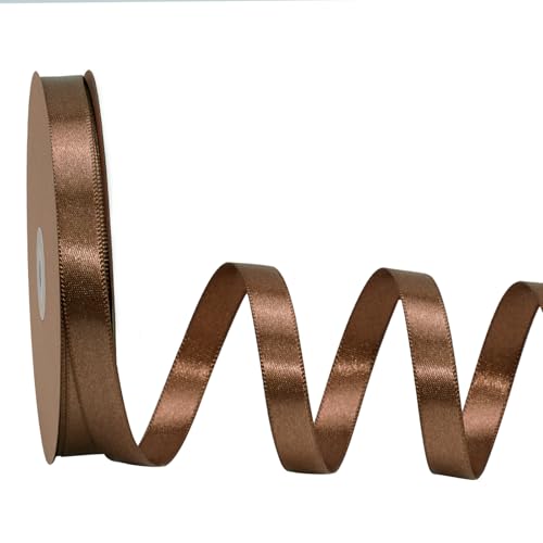 LaRibbons Braunes Band, 0,9 cm, 22,7 m, luxuriöses, doppelseitiges Mokka-Mousse-Seidenband für Blumenstrauß, Basteln, Geschenkverpackung, Hochzeit, Party, Dekoration LaRibbons Braunes Band, 0,9 cm, 22,7 m, luxuriöses, doppelseitiges Mokka-Mousse-Seidenband für Blumenstrauß, Basteln, Geschenkverpackung, Hochzeit, Party, Dekoration von LaRibbons