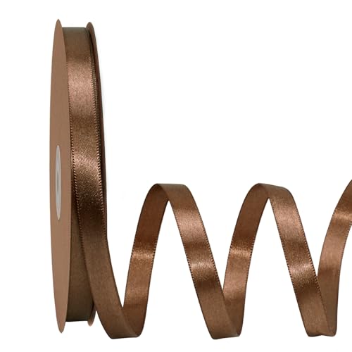LaRibbons Braunes Satinband, 0,9 cm, 45,7 m, dünn, luxuriös, doppelseitig, Mokka-Mousse-Seidenband für Blumenstrauß, Basteln, Geschenkverpackung, Hochzeitsdekoration LaRibbons Braunes Satinband, 0,9 cm, 45,7 m, dünn, luxuriös, doppelseitig, Mokka-Mousse-Seidenband für Blumenstrauß, Basteln, Geschenkverpackung, Hochzeitsdekoration von LaRibbons
