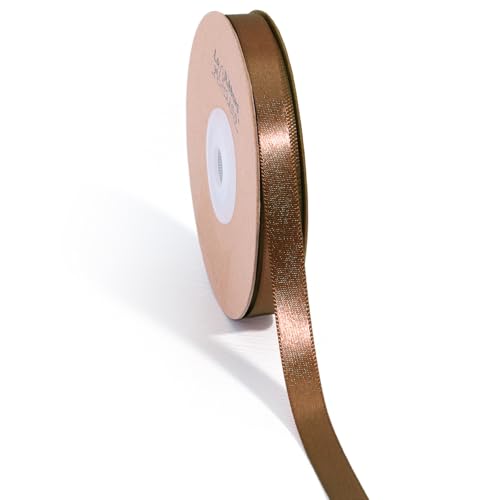 LaRibbons Braunes Satinband, 0,9 cm, 45,7 m, dünn, luxuriös, doppelseitig, Mokka-Mousse-Seidenband für Blumenstrauß, Basteln, Geschenkverpackung, Hochzeitsdekoration LaRibbons Braunes Satinband, 0,9 cm, 45,7 m, dünn, luxuriös, doppelseitig, Mokka-Mousse-Seidenband für Blumenstrauß, Basteln, Geschenkverpackung, Hochzeitsdekoration von LaRibbons