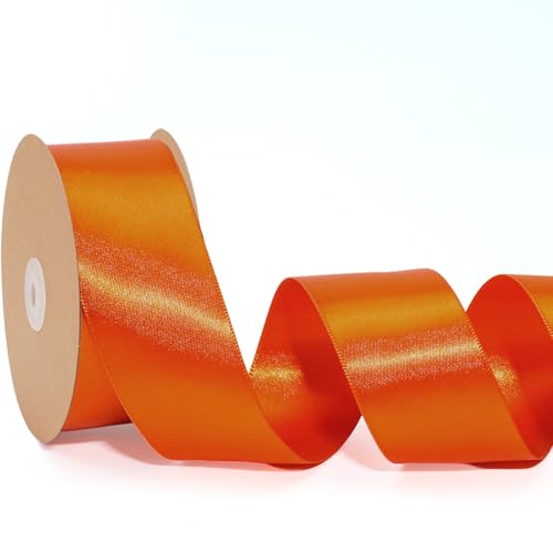 LaRibbons Orangefarbenes Band für Blumenstrauß, Basteln, Geschenkverpackung, Hochzeit, Party, Dekoration, 6,4 cm, 22 m, doppelseitig, rosafarbenes Orange LaRibbons Orangefarbenes Band für Blumenstrauß, Basteln, Geschenkverpackung, Hochzeit, Party, Dekoration, 6,4 cm, 22 m, doppelseitig, rosafarbenes Orange von LaRibbons