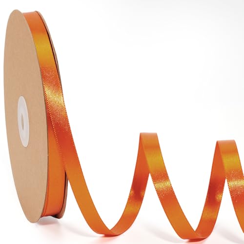 LaRibbons Orangefarbenes Satinband, 0,9 cm, 45,7 m, dünnes, doppelseitiges rossfarbenes Seidenband für Blumenstrauß, Basteln, Geschenkverpackung, Hochzeit, Herbstdekoration LaRibbons Orangefarbenes Satinband, 0,9 cm, 45,7 m, dünnes, doppelseitiges rossfarbenes Seidenband für Blumenstrauß, Basteln, Geschenkverpackung, Hochzeit, Herbstdekoration von LaRibbons