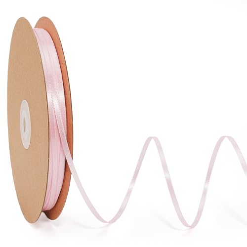LaRibbons Pinkes Satinband, 0,3 cm, 91,4 m, dünnes, doppelseitiges Seidenband für Blumenstrauß, Basteln, Geschenkverpackung, Hochzeit, Babyparty, Dekoration LaRibbons Pinkes Satinband, 0,3 cm, 91,4 m, dünnes, doppelseitiges Seidenband für Blumenstrauß, Basteln, Geschenkverpackung, Hochzeit, Babyparty, Dekoration von LaRibbons