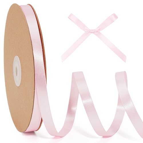 LaRibbons Pinkes Satinband, 0,9 cm, 45,7 m, dünnes, doppelseitiges Seidenband für Blumenstrauß, Basteln, Geschenkverpackung, Hochzeit, Babyparty, Dekoration LaRibbons Pinkes Satinband, 0,9 cm, 45,7 m, dünnes, doppelseitiges Seidenband für Blumenstrauß, Basteln, Geschenkverpackung, Hochzeit, Babyparty, Dekoration von LaRibbons
