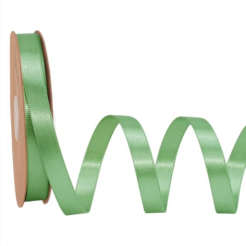 LaRibbons Salbeigrünes Band, 0,9 cm, 22,7 m, luxuriöses, doppelseitiges grünes Seidenband für Blumenstrauß, Basteln, Geschenkverpackung, Hochzeit, Party, Dekoration LaRibbons Salbeigrünes Band, 0,9 cm, 22,7 m, luxuriöses, doppelseitiges grünes Seidenband für Blumenstrauß, Basteln, Geschenkverpackung, Hochzeit, Party, Dekoration von LaRibbons