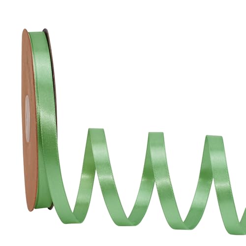 LaRibbons Salbeigrünes Satinband, 0,9 cm, 45,7 m, dünnes, luxuriöses, doppelseitiges grünes Seidenband für Blumenstrauß, Basteln, Geschenkverpackung, Hochzeitsdekoration LaRibbons Salbeigrünes Satinband, 0,9 cm, 45,7 m, dünnes, luxuriöses, doppelseitiges grünes Seidenband für Blumenstrauß, Basteln, Geschenkverpackung, Hochzeitsdekoration von LaRibbons