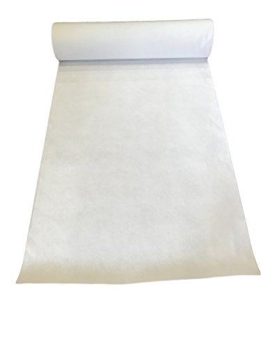 Teppich Hochzeit weiß Läufer Hochzeit Kirche Bodenläufer Laufteppiche [mit und ohne Folie] m 1 x 15 Bianco von LaVelaHOME
