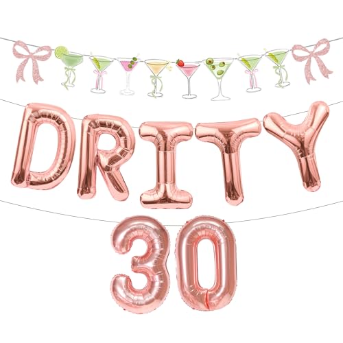 Dirty Thirty Martini Ballon Banner Dekoration für Casino Dekor Cocktail Martinis Geburtstag Party Supplies 30 Geburtstag Dekoration Dirty Thirty Martini Ballon Banner Dekoration für Casino Dekor Cocktail Martinis Geburtstag Party Supplies 30 Geburtstag Dekoration von LaVenty