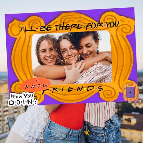 Freunde Thema Fotokabine Requisiten Freunde Show Geburtstagsparty Zubehör Graduation Brautdusche Bachelorette Party Dekorationen (violett) von LaVenty