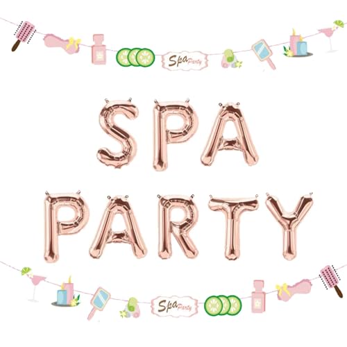 LaVenty Spa Party Ballons Spa Party Dekoration Pyjama Party Ballon Spa Party Banner Sleepover Party Mädchen Mitgebsel Mädchen Partytüten Spa Geburtstag LaVenty Spa Party Ballons Spa Party Dekoration Pyjama Party Ballon Spa Party Banner Sleepover Party Mädchen Mitgebsel Mädchen Partytüten Spa Geburtstag von LaVenty