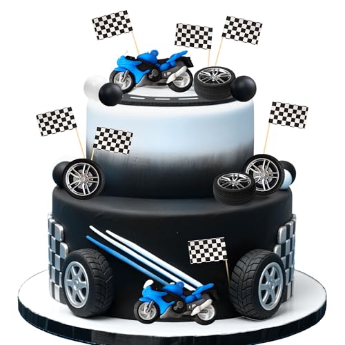 LaVenty Blau Motorrad Tortendekoration Dirt Bike Party Dekorationen Motorrad Mann Geburtstag für Dirt Bike Babyshower Dekor LaVenty Blau Motorrad Tortendekoration Dirt Bike Party Dekorationen Motorrad Mann Geburtstag für Dirt Bike Babyshower Dekor von LaVenty