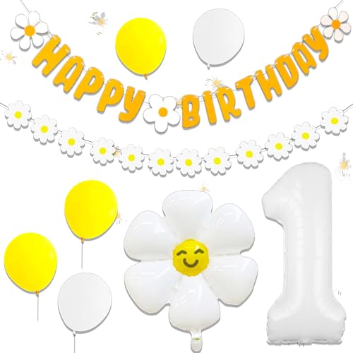LaVenty Daisy 1 Ballon Dekoration Groovy Party Dekorationen Daisy Party Dekorationen Hippie 70er Jahre Party Dekorationen Blume Hintergrund Dekoration Erster Geburtstag Banner Ballons LaVenty Daisy 1 Ballon Dekoration Groovy Party Dekorationen Daisy Party Dekorationen Hippie 70er Jahre Party Dekorationen Blume Hintergrund Dekoration Erster Geburtstag Banner Ballons von LaVenty