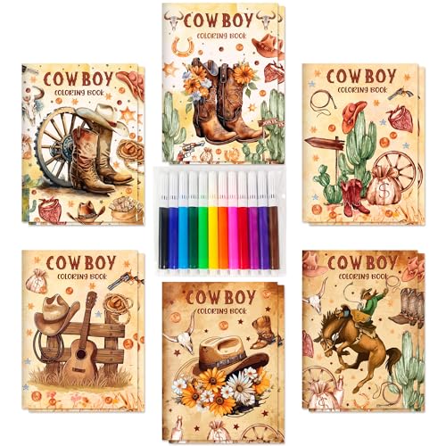 LaVenty Färbung Bücher Bulk Pony Cowboy Pferd Party Fillers mit Stiften kleine Aktivität Bücher mit Pony Cowboy Pferd Party Favors Geburtstagsdeko LaVenty Färbung Bücher Bulk Pony Cowboy Pferd Party Fillers mit Stiften kleine Aktivität Bücher mit Pony Cowboy Pferd Party Favors Geburtstagsdeko von LaVenty
