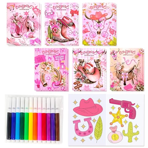 LaVenty Färbung Bücher Bulk Rosa Pony Cowgirl Pferd Party Fillers mit Stiften kleine Aktivität Bücher mit Pony Cowgirl Pferd Party Favors Geburtstagsdeko LaVenty Färbung Bücher Bulk Rosa Pony Cowgirl Pferd Party Fillers mit Stiften kleine Aktivität Bücher mit Pony Cowgirl Pferd Party Favors Geburtstagsdeko von LaVenty