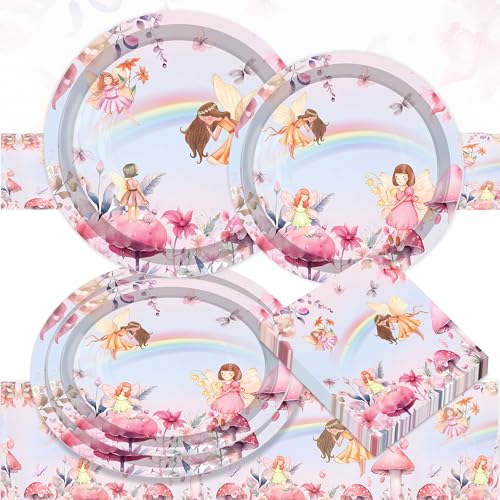 LaVenty Feen Partyteller Mädchen Feen Geburtstag Geschirr Schmetterling Fee Partygeschirr Schmetterling Pappteller Servietten Geburtstag Deko LaVenty Feen Partyteller Mädchen Feen Geburtstag Geschirr Schmetterling Fee Partygeschirr Schmetterling Pappteller Servietten Geburtstag Deko von LaVenty
