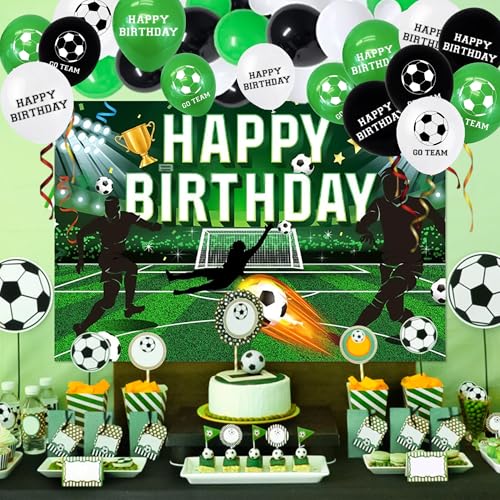 LaVenty Fußball Party Supplies Fußball Geburtstag Party Dekorationen Jungen Sport Thema Geburtstag Dekor von LaVenty