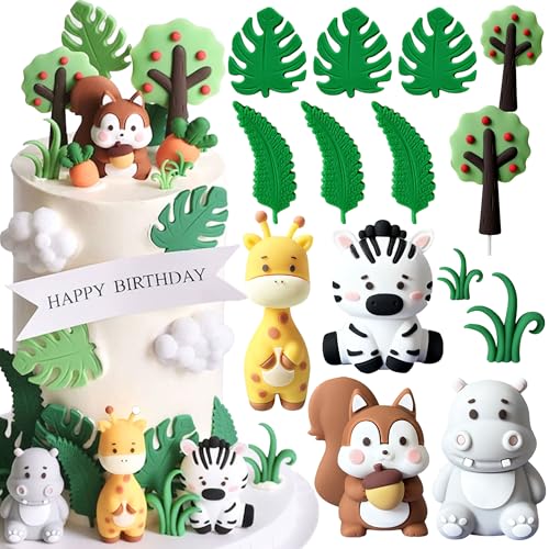 LaVenty Geburtstag Deko Tortenaufleger Waldtiere Waldtiere Tortendeko Waldtiere Geburtstag Wald Tiere Kuchen Toppers Eichhörnchen Zebra Giraffe Kuchen Figuren LaVenty Geburtstag Deko Tortenaufleger Waldtiere Waldtiere Tortendeko Waldtiere Geburtstag Wald Tiere Kuchen Toppers Eichhörnchen Zebra Giraffe Kuchen Figuren von LaVenty