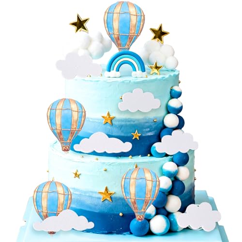 LaVenty Heißluftballon Kuchen Dekorationen Wolken Kuchen Topper Ball Dessert Picks Heißluftballon Babyparty Geburtstag Party Feier Foto Requisiten LaVenty Heißluftballon Kuchen Dekorationen Wolken Kuchen Topper Ball Dessert Picks Heißluftballon Babyparty Geburtstag Party Feier Foto Requisiten von LaVenty