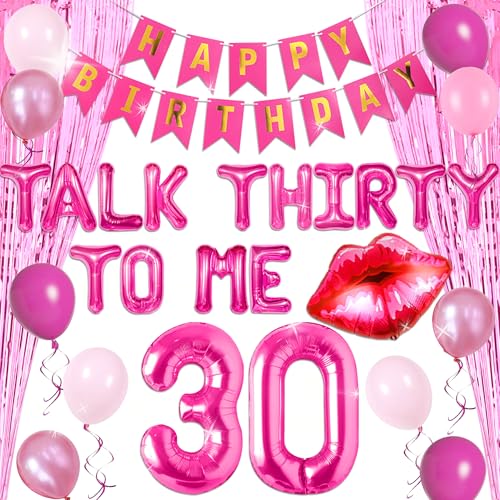 LaVenty Hot Pink Talk 30 to Me Luftballons Talk 30 to Me Geburtstagsdeko Talk Thirty To Me Hintergrund Talk Thirty To Me Banner 30 Geburtstag Dekoration für Sie Dirty 30 Geburtstag Dekoration LaVenty Hot Pink Talk 30 to Me Luftballons Talk 30 to Me Geburtstagsdeko Talk Thirty To Me Hintergrund Talk Thirty To Me Banner 30 Geburtstag Dekoration für Sie Dirty 30 Geburtstag Dekoration von LaVenty