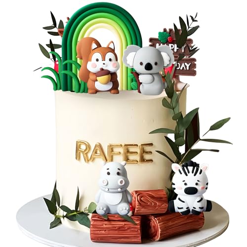 LaVenty Sage Green Tortendeko Dschungel Kuchen Deko Tiere Kuchendeko Koala Tortenaufleger Dschungel Themed Tortendeko für Geburtstag Party Kinder Mädchen BabyDusche LaVenty Sage Green Tortendeko Dschungel Kuchen Deko Tiere Kuchendeko Koala Tortenaufleger Dschungel Themed Tortendeko für Geburtstag Party Kinder Mädchen BabyDusche von LaVenty