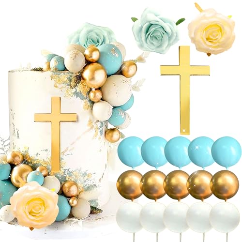 LaVenty Kreuz Kuchen Dekoration Taufe Deko Junge Torte Blau Kuchen Dekoration Cake Topper Kreuz für Babyparty Hochzeitstorte Geburtstag Kommunion Taufe Party LaVenty Kreuz Kuchen Dekoration Taufe Deko Junge Torte Blau Kuchen Dekoration Cake Topper Kreuz für Babyparty Hochzeitstorte Geburtstag Kommunion Taufe Party von LaVenty
