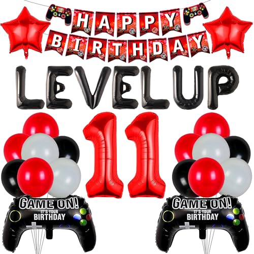LaVenty Luftballons Geburtstagsdeko Junge 11 Jahre Techextra Videospiel Game Party 11 Jahr Jungen Ballon Geburstag Deko 11. Geburtstag Junge Geburtstag 11 Jahre Mädchen Kerze 11 Geburtstag Junge LaVenty Luftballons Geburtstagsdeko Junge 11 Jahre Techextra Videospiel Game Party 11 Jahr Jungen Ballon Geburstag Deko 11. Geburtstag Junge Geburtstag 11 Jahre Mädchen Kerze 11 Geburtstag Junge von LaVenty