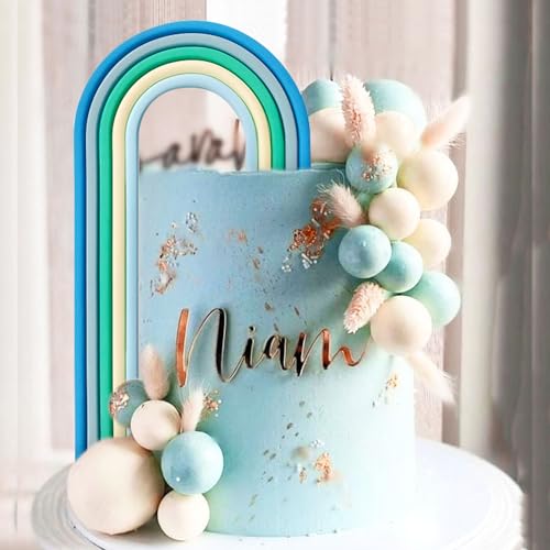 LaVenty Rainbow Macaron Ball Kuchen dekoration Blaue Regenbogenkugel Kuchendekoration Bunte Regenbogenkugel Kuchendekoration Pastellfarben Kugeln Cupcake Toppers für Geburtstag Babyparty LaVenty Rainbow Macaron Ball Kuchen dekoration Blaue Regenbogenkugel Kuchendekoration Bunte Regenbogenkugel Kuchendekoration Pastellfarben Kugeln Cupcake Toppers für Geburtstag Babyparty von LaVenty