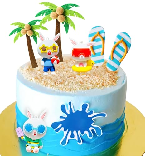 LaVenty Strand Kuchen Deko Sommer Surfbrett Tortenaufleger Pool Party Kuchen Dekoration Luau Tortendekorationen Hawaiianische Tortendekorationen für Sommer Party Dekorationen LaVenty Strand Kuchen Deko Sommer Surfbrett Tortenaufleger Pool Party Kuchen Dekoration Luau Tortendekorationen Hawaiianische Tortendekorationen für Sommer Party Dekorationen von LaVenty