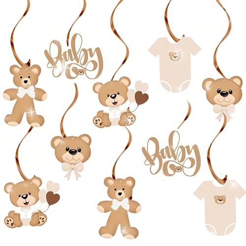 LaVenty Teddybär Party Dekor Bär BabyDusche Banner brauner Teddybär Thema Wirbel Dekor für BabyDusche hängende Dekorationen Partei GunstVersorgungsmaterialien LaVenty Teddybär Party Dekor Bär BabyDusche Banner brauner Teddybär Thema Wirbel Dekor für BabyDusche hängende Dekorationen Partei GunstVersorgungsmaterialien von LaVenty