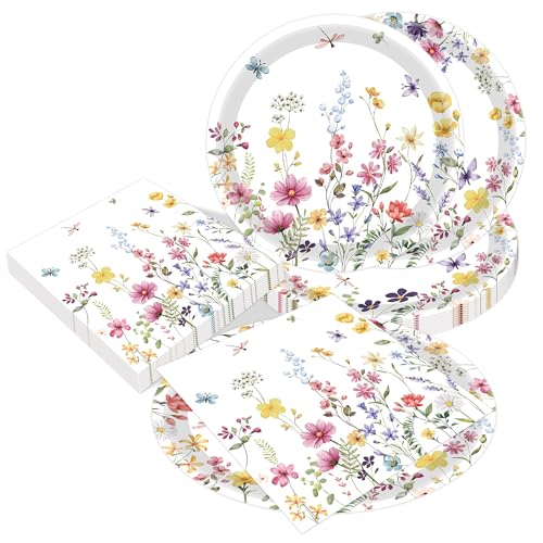 LaVenty Wildblume Party Zubehör Blumenpapier Servietten Frühlingsblumen Babydusche Geburtstag Geschirr Dekorationen für Hochzeit LaVenty Wildblume Party Zubehör Blumenpapier Servietten Frühlingsblumen Babydusche Geburtstag Geschirr Dekorationen für Hochzeit von LaVenty