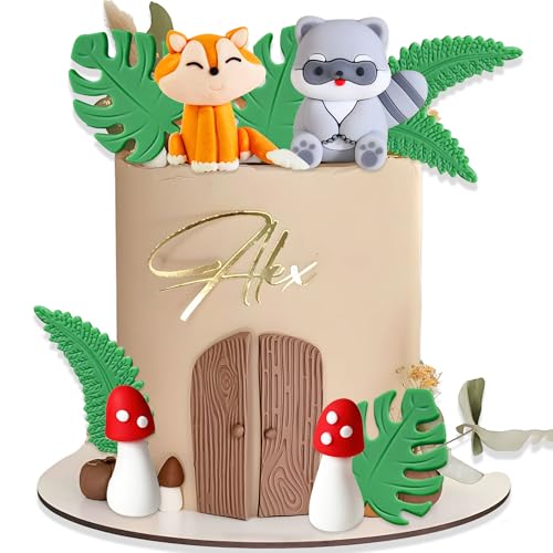 LaVenty Woodland Animals Figuren Cake Topper Woodland Animals Cake Toppers Tiere Geburtstag Fuchs Hirsch Igel Kuchenfiguren LaVenty Woodland Animals Figuren Cake Topper Woodland Animals Cake Toppers Tiere Geburtstag Fuchs Hirsch Igel Kuchenfiguren von LaVenty