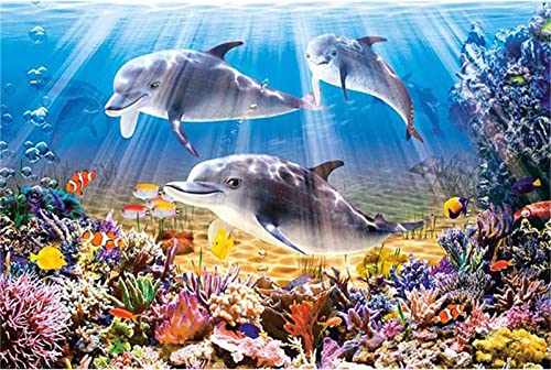 Diamond Painting Set,5D Diamant Painting Bilder,DIY Malen Nach Zahlen Erwachsene Kinder,Daiments Painting Eckige Steine,Leinwand Crystal Art Dots Kits,Deko Wohnzimmer,Delphin-Meer-Aquarium 40x50cm Diamond Painting Set,5D Diamant Painting Bilder,DIY Malen Nach Zahlen Erwachsene Kinder,Daiments Painting Eckige Steine,Leinwand Crystal Art Dots Kits,Deko Wohnzimmer,Delphin-Meer-Aquarium 40x50cm von Laahoo