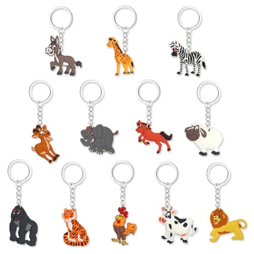 LabDip 24 Stück Cartoon Tier Schlüsselanhänger,Tierschlüsselanhänger der Karikatur,Mini Schlüsselanhänger,Party Geburtstag Geschenk für Kinder, Kinderparty Geschenk für Jungen Mädchen(12 Styles) LabDip 24 Stück Cartoon Tier Schlüsselanhänger,Tierschlüsselanhänger der Karikatur,Mini Schlüsselanhänger,Party Geburtstag Geschenk für Kinder, Kinderparty Geschenk für Jungen Mädchen(12 Styles) von LabDip
