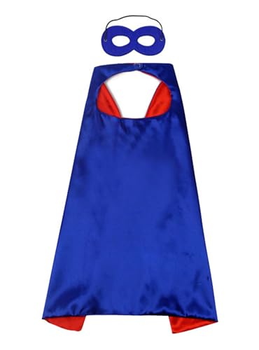 Umhang Maske Kostum Partei Verkleiden Sich 1 Capes mit 1 Maskens(Blau) von Labbe