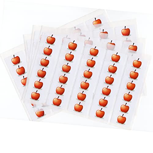 480 x Aufkleber - Apfel (38 x 21 mm). Hochwertige selbstklebende Etiketten mit Fruchtmotiv von LabelCreate. von LabelCreate