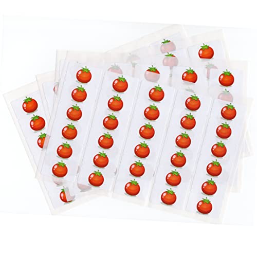 480 x Aufkleber - Tomate (38 x 21 mm). Hochwertige selbstklebende Etiketten mit Fruchtmotiv von LabelCreate. von LabelCreate