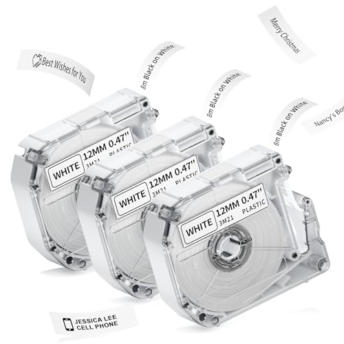 M960 Thermische Synthese Etikett - Schwarz auf Weiß, 12mm*8m Thermosynthetikpapier für sortierte Artikel Etikettierung, Kompatibel mit Brother P Touch PT-M95 PT-110 PT-100 PT-85 PT-70 PT-65 M960 Thermische Synthese Etikett - Schwarz auf Weiß, 12mm*8m Thermosynthetikpapier für sortierte Artikel Etikettierung, Kompatibel mit Brother P Touch PT-M95 PT-110 PT-100 PT-85 PT-70 PT-65 von LabelCreate