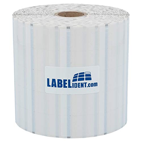 Kabeletiketten mit Black Mark, transparent - 20 x 32 mm - 10.000 Kabelmarkierer selbstlaminierend auf 25 mm Kern, für Kabel-Ø 2,5 bis 7,6 mm von Labelident