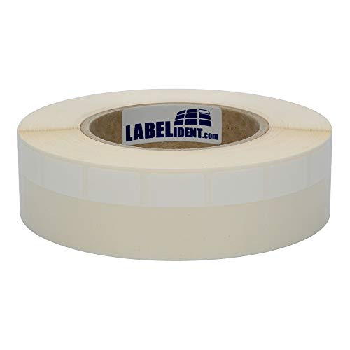 Kabeletiketten ohne Black Mark, transparent - 42 x 24 mm - 3.000 Kabelmarkierer selbstlaminierend auf 76 mm Kern, für Kabel-Ø 4,0 bis 9,2 mm von Labelident